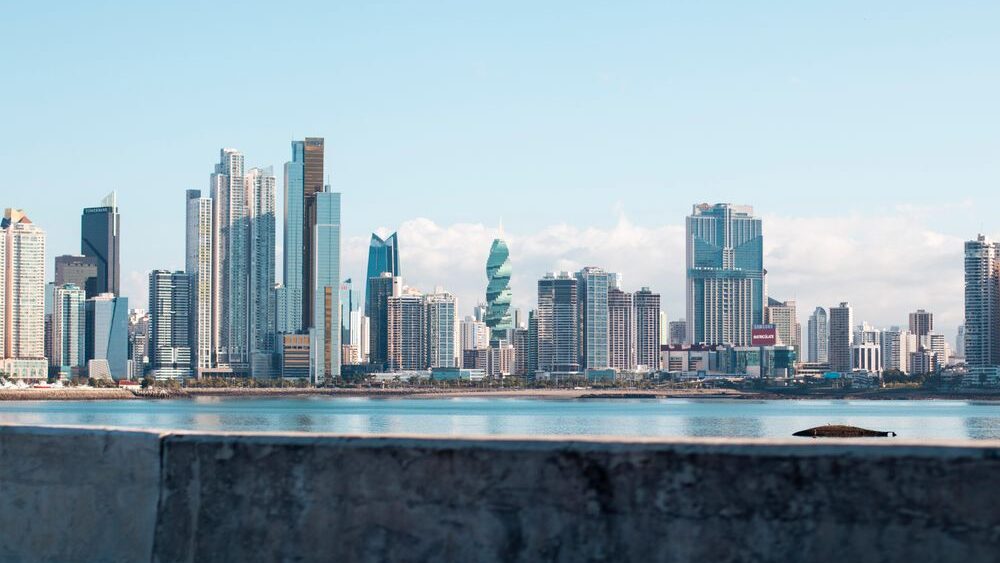 Vista de la costa de Ciudad de Panamá