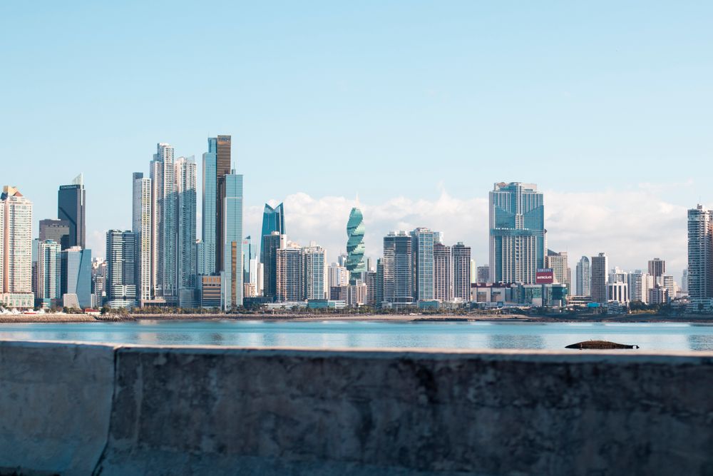 Vista de la costa de Ciudad de Panamá